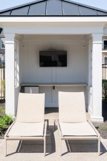 Poolside cabana 